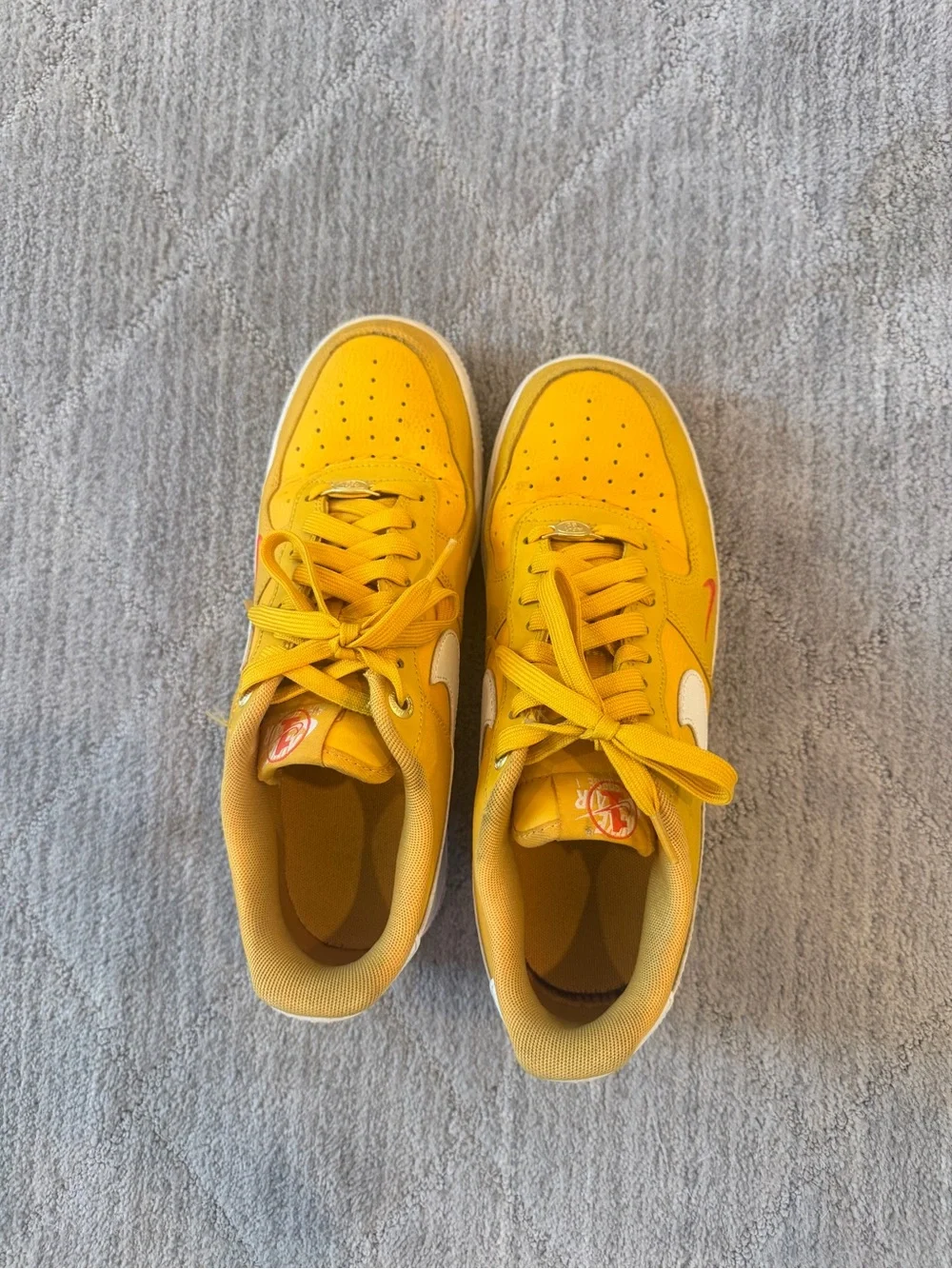 Women’s Size 10 Yellow Nike Air Force 1 Low Sneakers